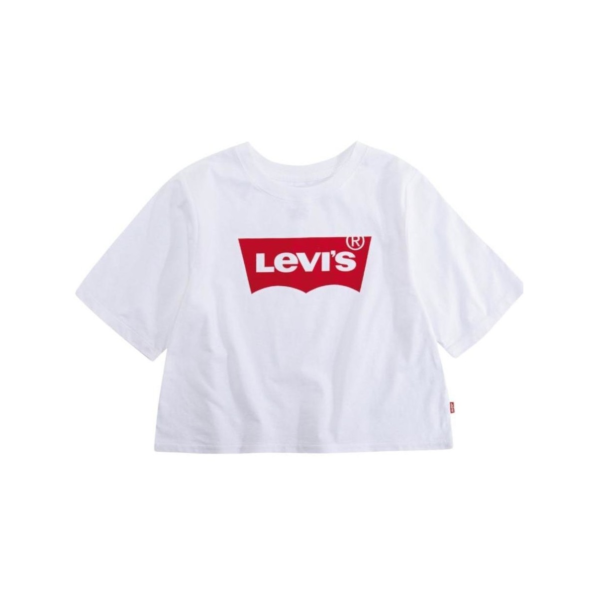 vaatteet Tytöt Lyhythihainen t-paita Levi's  Valkoinen