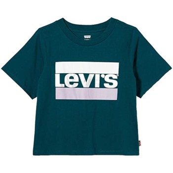 vaatteet Tytöt Lyhythihainen t-paita Levi's  Vihreä