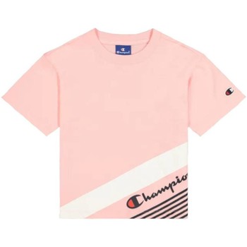 vaatteet Tytöt Lyhythihainen t-paita Champion  Vaaleanpunainen