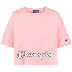 vaatteet Tytöt Lyhythihainen t-paita Champion  Vaaleanpunainen