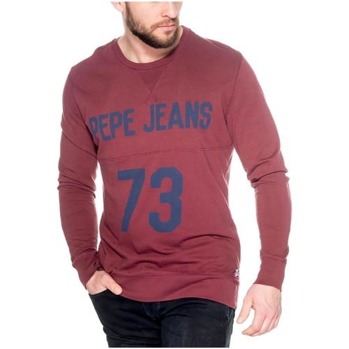 vaatteet Miehet Lyhythihainen t-paita Pepe jeans  Punainen