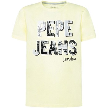 vaatteet Pojat Lyhythihainen t-paita Pepe jeans  Keltainen