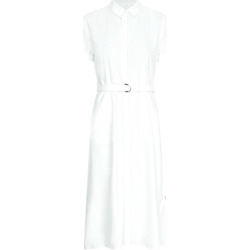 vaatteet Naiset Pitkä mekko Calvin Klein Jeans K20K202954 Valkoinen