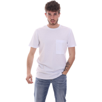 vaatteet Miehet Lyhythihainen t-paita Antony Morato MMKS02023 FA100229 Valkoinen