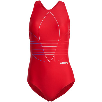 vaatteet Naiset Yksiosainen uimapuku adidas Originals GN2952 Punainen