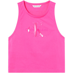 vaatteet Naiset Hihattomat paidat / Hihattomat t-paidat Calvin Klein Jeans J20J215622 Vaaleanpunainen