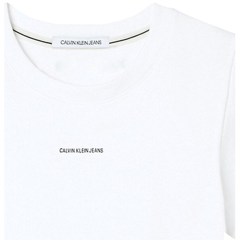 vaatteet Naiset Lyhythihainen t-paita Calvin Klein Jeans J20J215699 Valkoinen