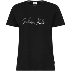 vaatteet Naiset Lyhythihainen t-paita Calvin Klein Jeans K20K202870 Musta
