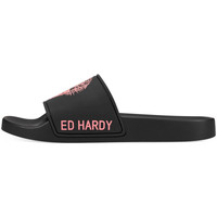 kengät Naiset Tennarit Ed Hardy - Sexy beast sliders black-fluo red Musta
