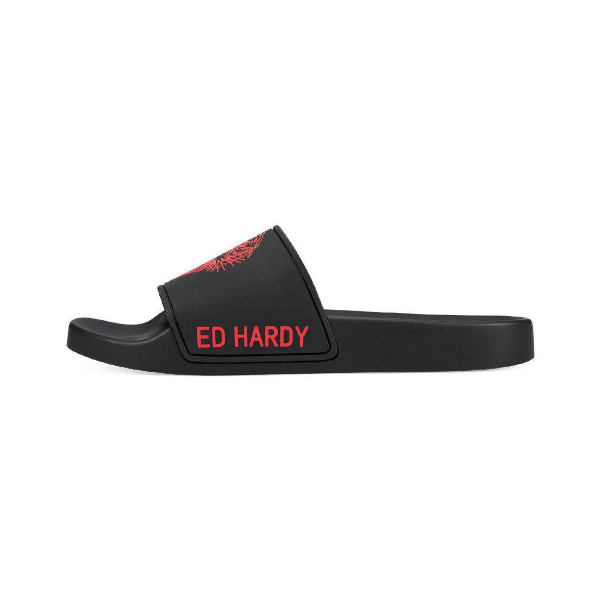 kengät Miehet Varvassandaalit Ed Hardy Sexy beast sliders black-red Punainen