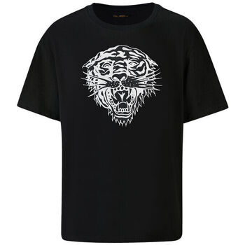 vaatteet Miehet Lyhythihainen t-paita Ed Hardy - Tiger-glow t-shirt black Musta