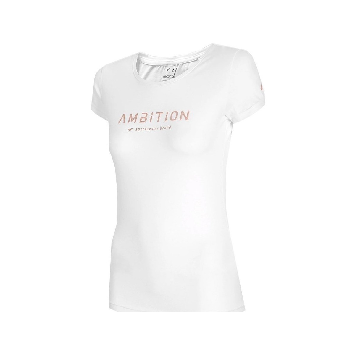 vaatteet Naiset Lyhythihainen t-paita 4F H4L21 TSD033 Valkoinen
