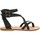 kengät Naiset Sandaalit ja avokkaat Spartiates Phoceennes Paros Cuir Femme Noir Musta