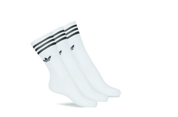 Asusteet / tarvikkeet Korkeavartiset sukat adidas Originals SOLID CREW SOCK X3 Valkoinen