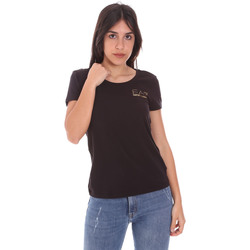 vaatteet Naiset Lyhythihainen t-paita Ea7 Emporio Armani 8NTT65 TJ28Z Musta