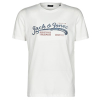vaatteet Miehet Lyhythihainen t-paita Jack & Jones JPRBLUCLASSIC Valkoinen