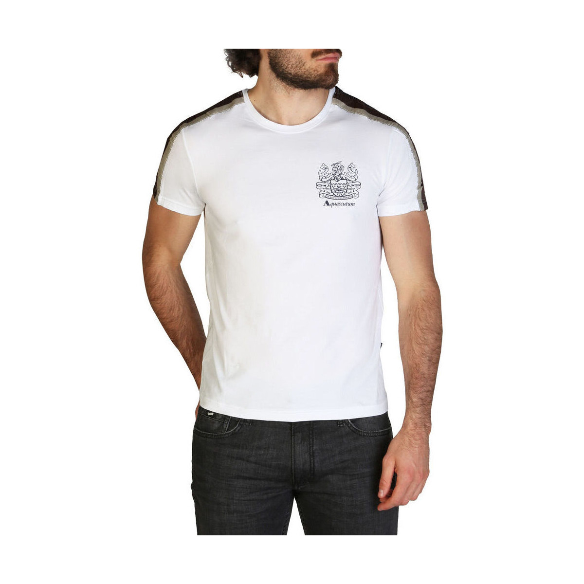 vaatteet Miehet Lyhythihainen t-paita Aquascutum - qmt017m0 Valkoinen