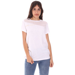 vaatteet Naiset Lyhythihainen t-paita Ea7 Emporio Armani 3KTT34 TJ4PZ Valkoinen