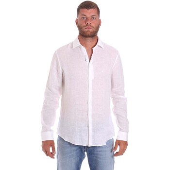 vaatteet Miehet Pitkähihainen paitapusero Calvin Klein Jeans K10K107232 Valkoinen