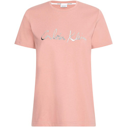 vaatteet Naiset Lyhythihainen t-paita Calvin Klein Jeans K20K202870 Vaaleanpunainen