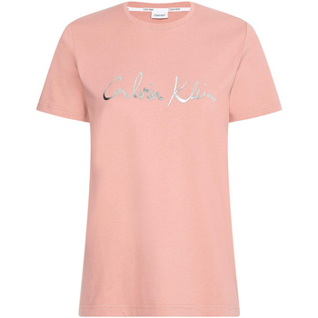 vaatteet Naiset T-paidat & Poolot Calvin Klein Jeans K20K202870 Vaaleanpunainen