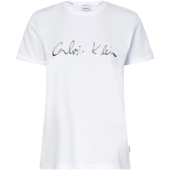 vaatteet Naiset T-paidat & Poolot Calvin Klein Jeans K20K202870 Valkoinen