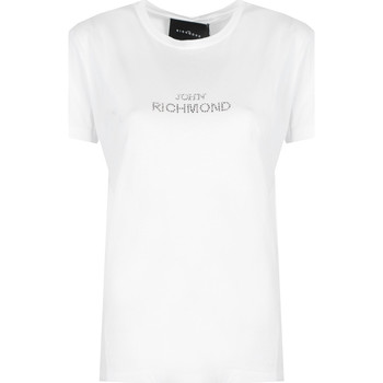 vaatteet Naiset Lyhythihainen t-paita John Richmond  Valkoinen