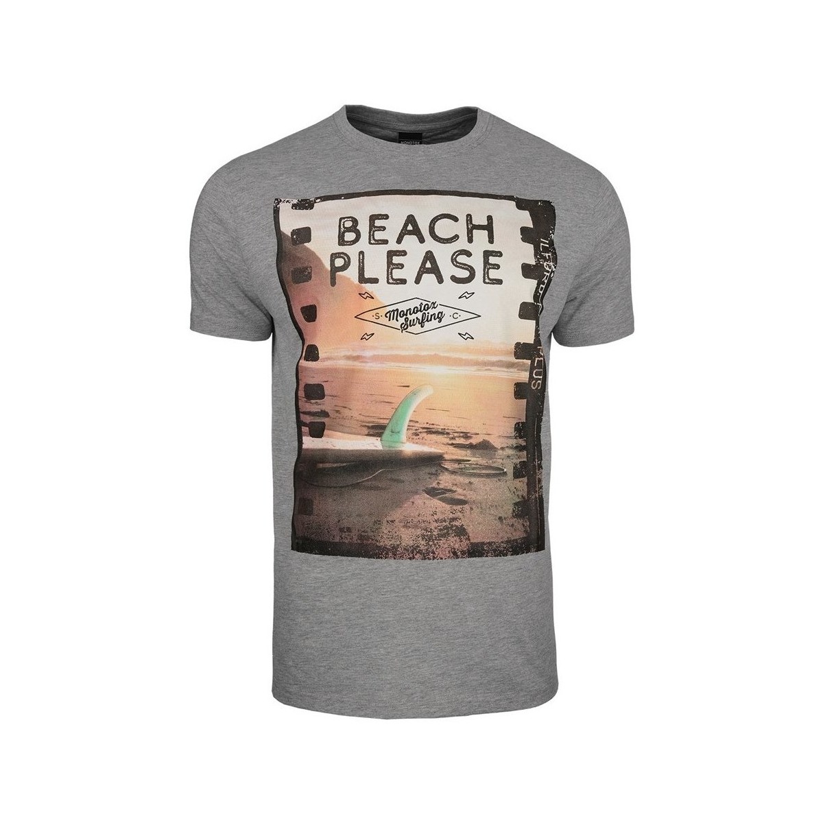 vaatteet Miehet Lyhythihainen t-paita Monotox Beach Harmaa