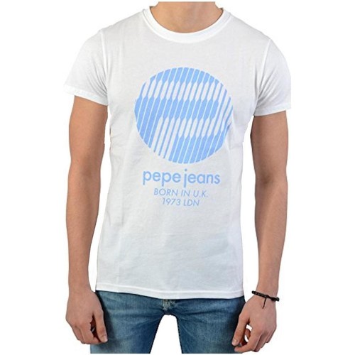 vaatteet Pojat Lyhythihainen t-paita Pepe jeans  Valkoinen