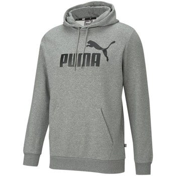 vaatteet Miehet Svetari Puma Essential Big Logo Hoody Harmaat