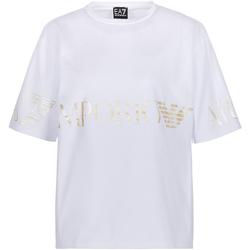 vaatteet Naiset Lyhythihainen t-paita Ea7 Emporio Armani 3KTT18 TJ29Z Valkoinen