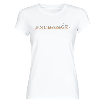 vaatteet Naiset Lyhythihainen t-paita Armani Exchange 3LYTKD Valkoinen