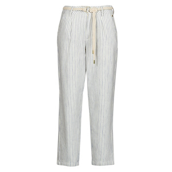 vaatteet Naiset 5-taskuiset housut Freeman T.Porter SAMARA VARDA Sininen / Valkoinen