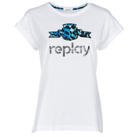 vaatteet Naiset Lyhythihainen t-paita Replay W3525A Valkoinen