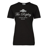 vaatteet Naiset Lyhythihainen t-paita Replay W3572A Musta