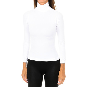 vaatteet Naiset T-paidat pitkillä hihoilla Intimidea 210396-BIANCO Valkoinen