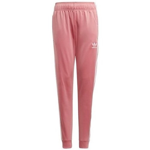 vaatteet Tytöt Housut adidas Originals Adicolor Sst Track Vaaleanpunainen