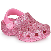 kengät Lapset Puukengät Crocs CLASSIC GLITTER CLOG T Vaaleanpunainen