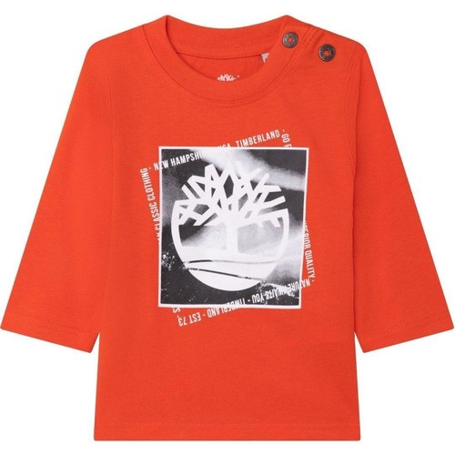 vaatteet Pojat Tuulitakit Timberland  Oranssi