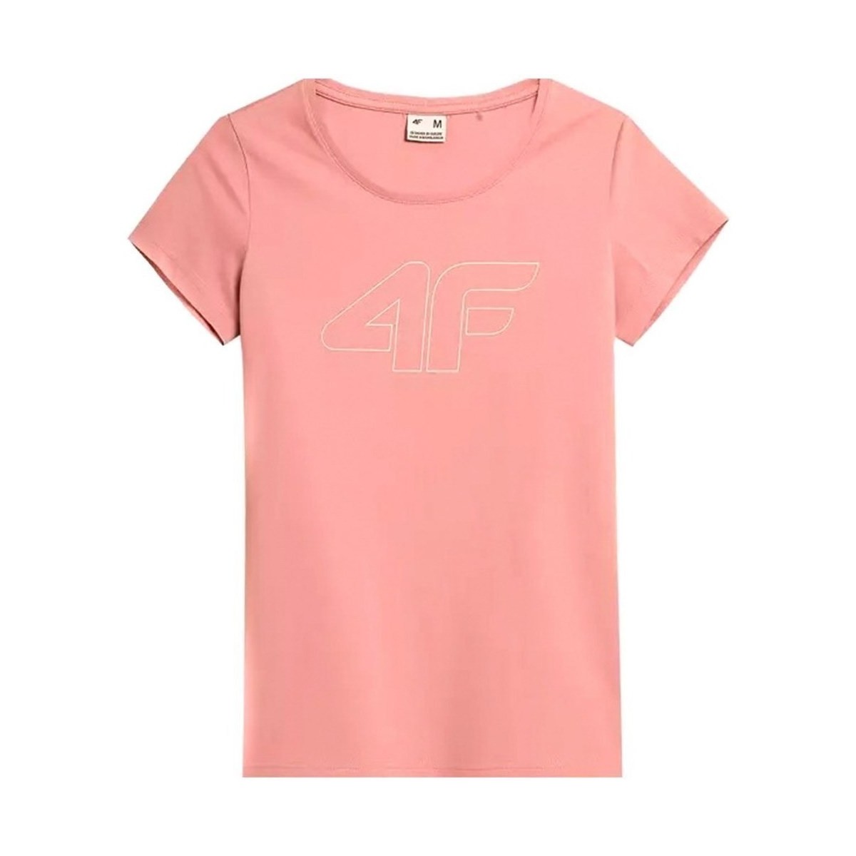 vaatteet Naiset Lyhythihainen t-paita 4F TSD353 Vaaleanpunainen