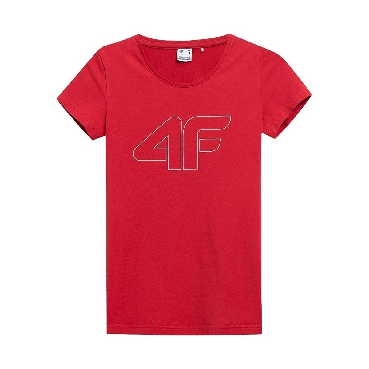 vaatteet Naiset Lyhythihainen t-paita 4F TSD353 Punainen