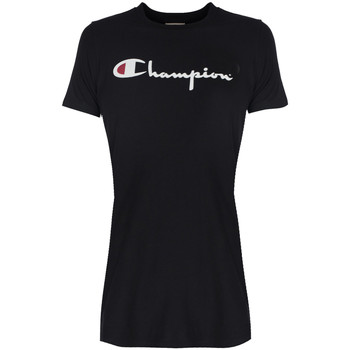 vaatteet Naiset Lyhythihainen t-paita Champion 110045 Musta