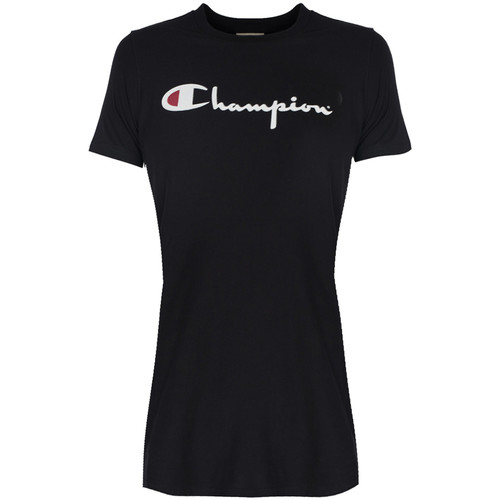 vaatteet Naiset Lyhythihainen t-paita Champion 110045 Musta