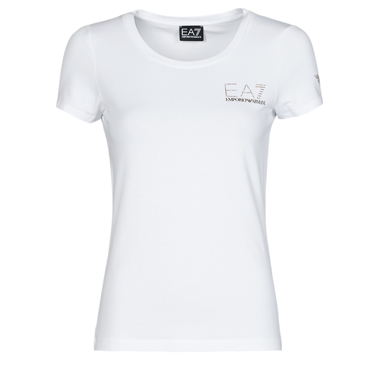 vaatteet Naiset Lyhythihainen t-paita Emporio Armani EA7 TROLOPA Valkoinen