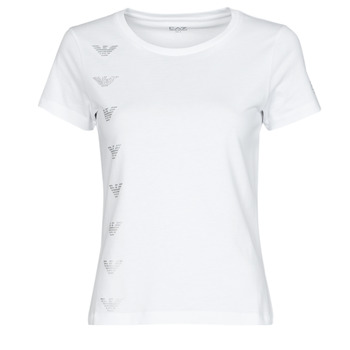 vaatteet Naiset Lyhythihainen t-paita Emporio Armani EA7 TRUQUI Valkoinen