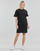 vaatteet Naiset Lyhyt mekko Karl Lagerfeld LACE INSERT JERSEY DRESS Musta