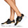 kengät Naiset Matalavartiset tennarit Versace Jeans Couture 72VA3SC7 Musta / Kulta