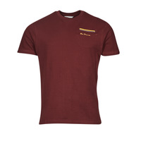 vaatteet Miehet Lyhythihainen t-paita Ben Sherman PIQUE POCKETT Viininpunainen