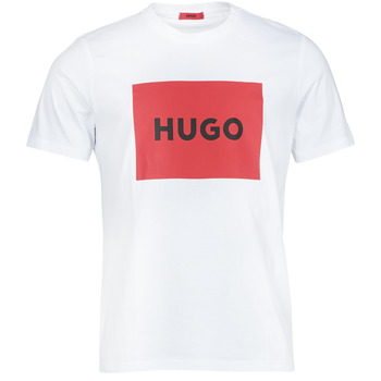 vaatteet Miehet Lyhythihainen t-paita HUGO Dulive222 Valkoinen