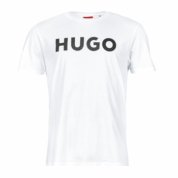 vaatteet Miehet Lyhythihainen t-paita HUGO Dulivio Valkoinen
